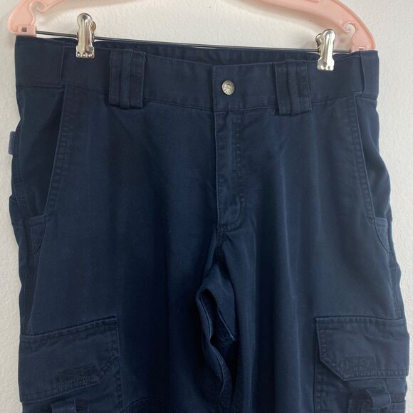 5.11 Tactical Series Navy Blue Cargo Pants Womens Size 12 34/30 Utility Work - Picture 2 of 16
